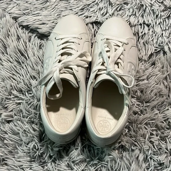 Tory Burch Women's White Sneakers Size 8M - Picture 4 of 8
